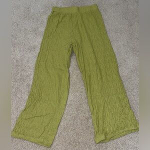 MANGO Women’s Flare Green Pants
